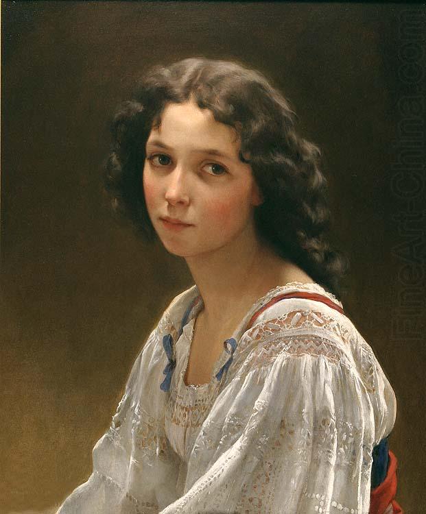 Emile Munier Head of a Young Girl china oil painting image